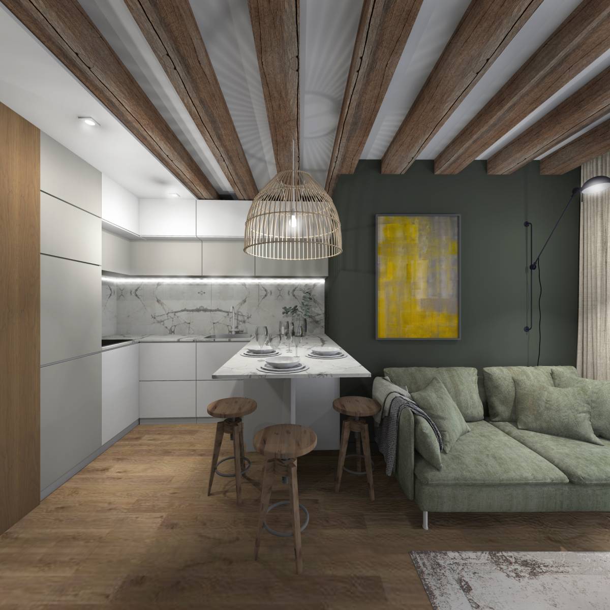 Comment bien délimiter les espaces dans une pièce de vie ouverte et mono orientée