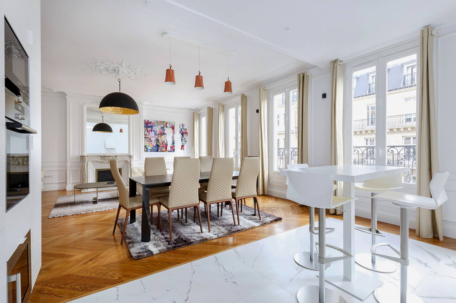 Rénovation complète et aménagement d'un grand appartement à Paris