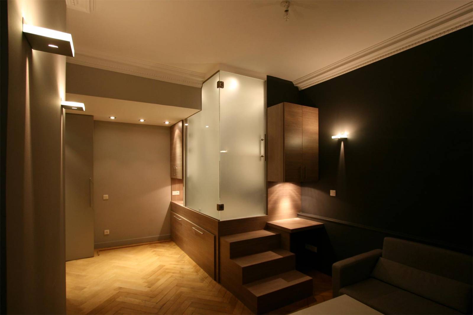 Création d'un studio astucieux à Paris par Stéphane MILLET