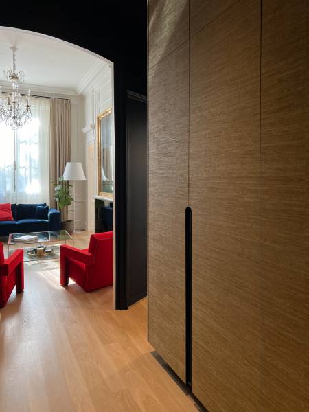 Agencement d'un hall d'entrée pour appartement haussmannien à Lyon