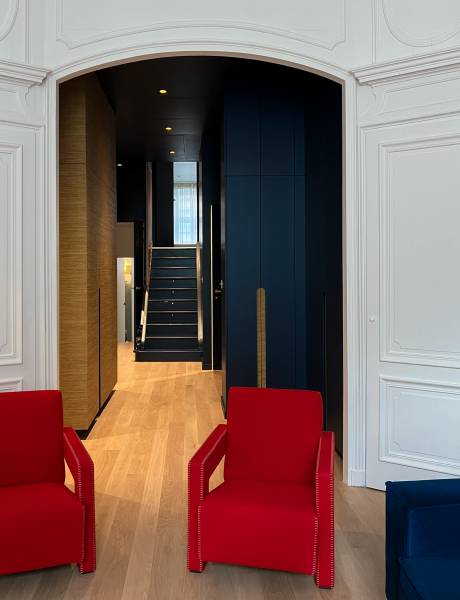 Transformation d'un hall d'entrée dans un grand appartement à Lyon