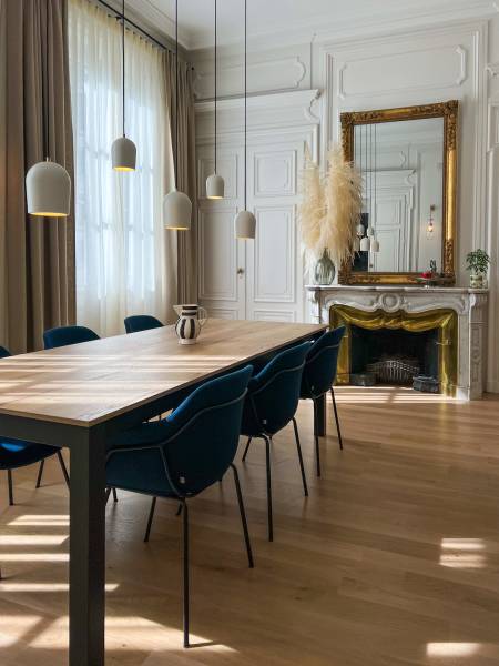 Aménagement intérieur d'un grand appartement haussmannien à Lyon