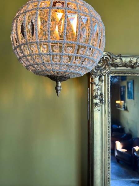 Détail de luminaire chic et cozy