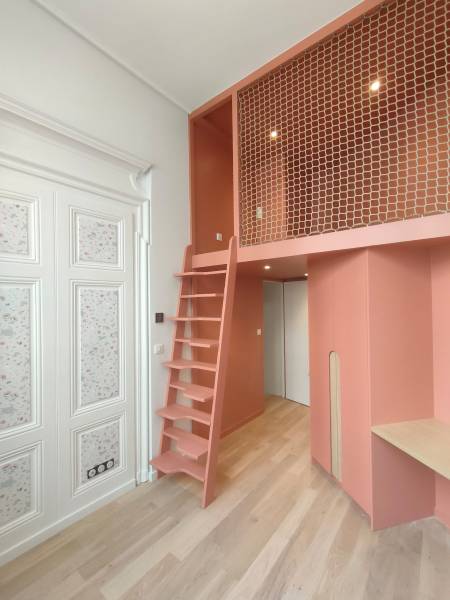 Réalisation après travaux d'une chambre d'enfant à Lyon 