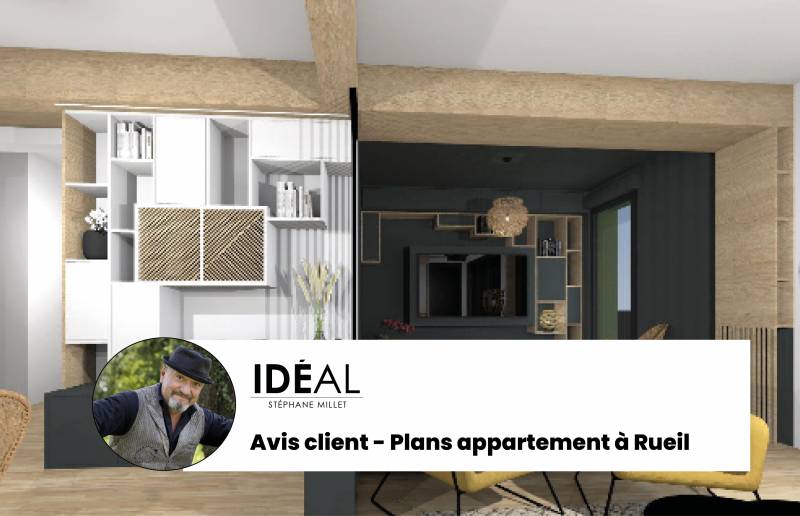 Avis client sur la conception de plan d’aménagement et visuels 3D par un architecte d’intérieur pour un appartement à Rueil-Malmaison