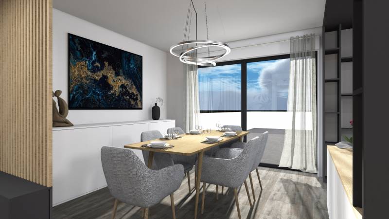 Aménagement d'une salle à manger, au cœur d'une pièce de vie