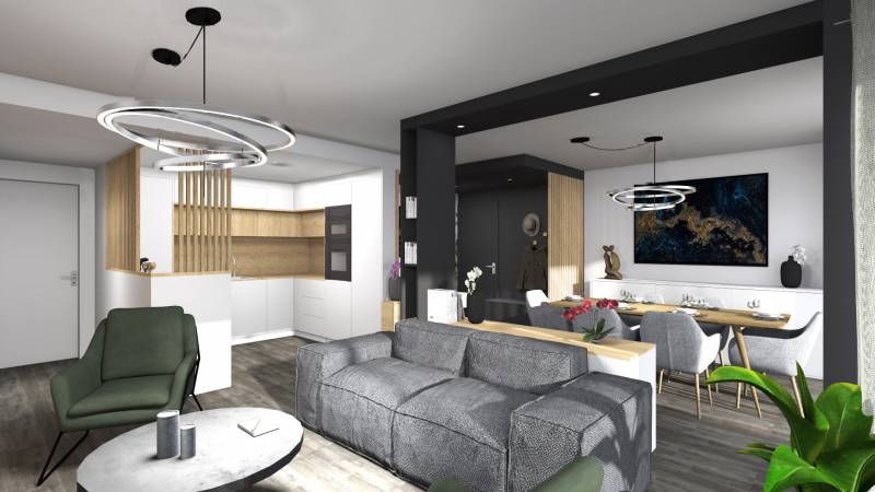 Aménagement  d'une pièce e vie à Paris