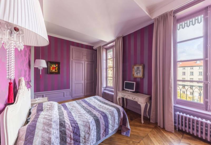 Aménagement intérieur d'une chambre double à Lyon